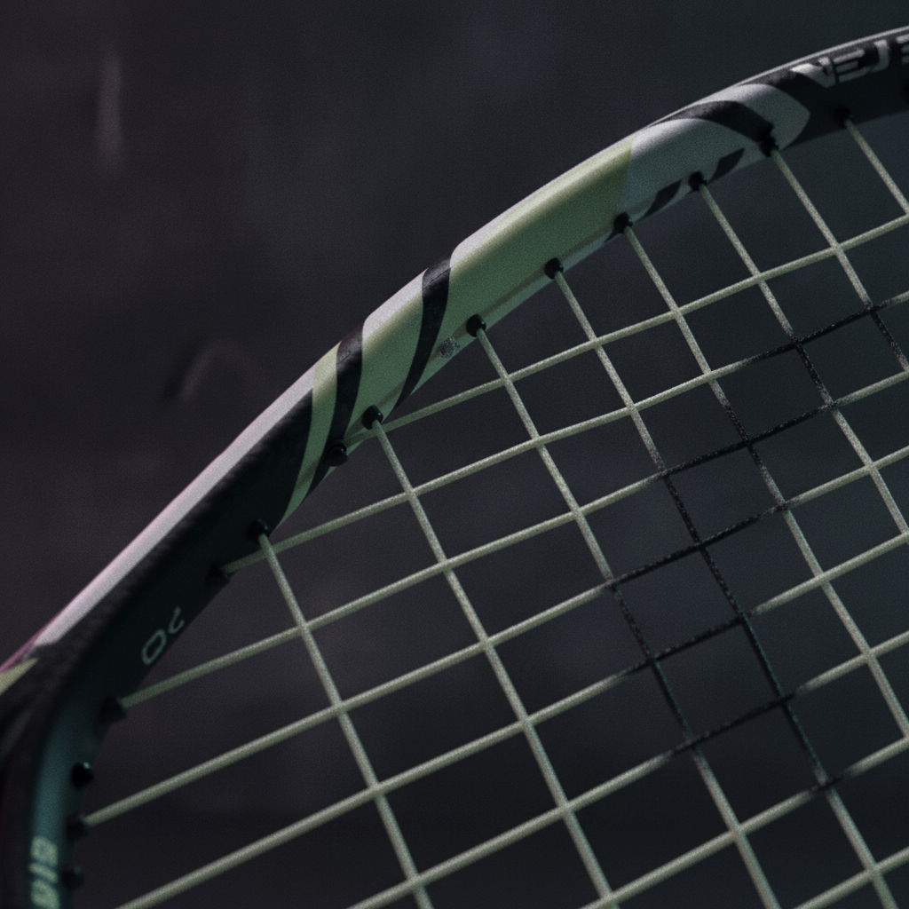 HEAD Radical 175 racket — grip and throat